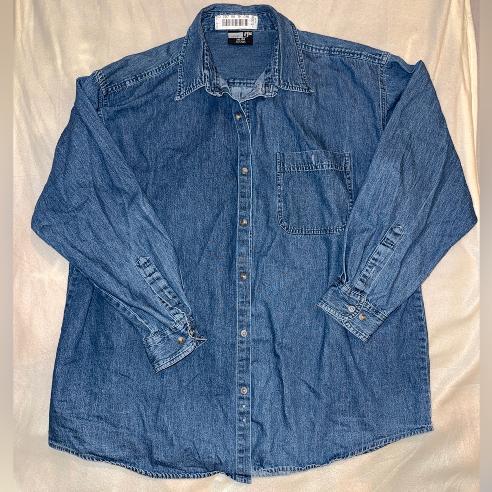 Men's 3X Blue Denim Shirt